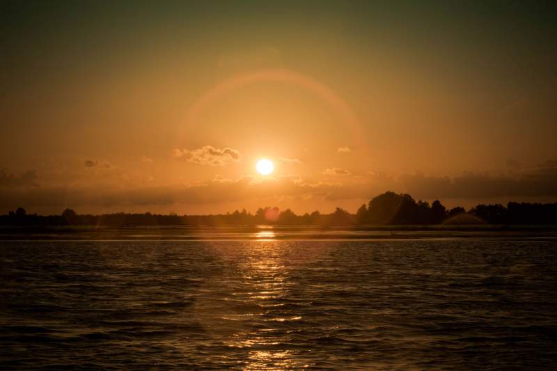 Sunset on Lake Garcia