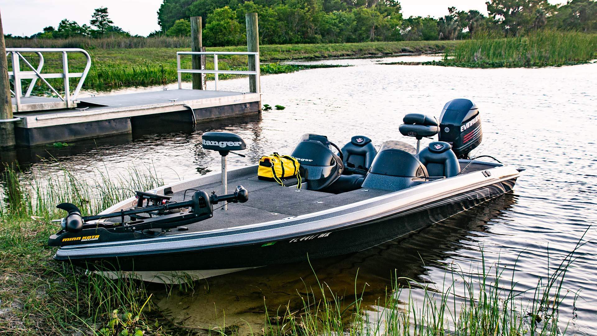 The 21’ Ranger Boat, operated by Fish Hand Guide Service